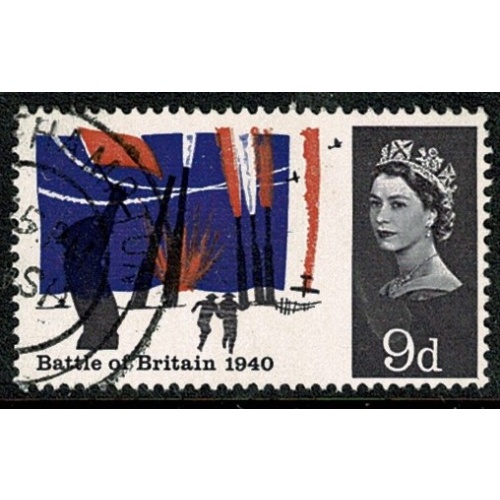1965 Battle of Britain 9d (phos). Fine Used. SG 677p