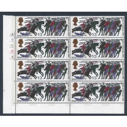 1966 Battle of Hastings 1/3 (phos) UM cylinder block. WATERMARK  SIDEWAYS INVERTED SG 712pWi.