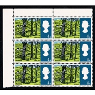 1966 Landscapes 4d (ord). Constant variety "broken H in Harrison" SG 689 var