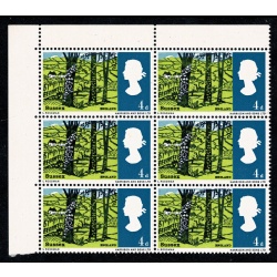 1966 Landscapes 4d (ord). Constant variety "broken H in Harrison" SG 689 var