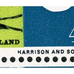 1966 Landscapes 4d (ord). Constant variety "broken H in Harrison" SG 689 var