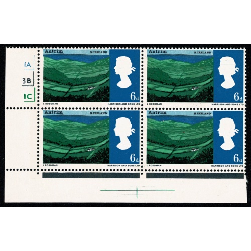 1966 Landscapes 6d (phos). Cyl. 1A 3B 1C no dot