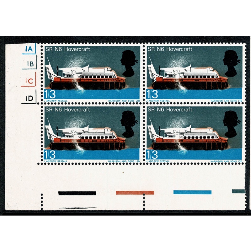 1966 Technology 1/6 (ord).  SHIFT OF BLACK & ORANGE. SG 703 var
