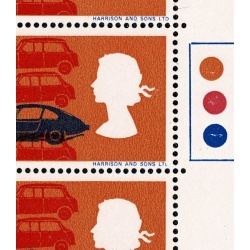1966 Technology 4d (ord). Listed constant variety "broken D" Traffic light block. SG 702pc.