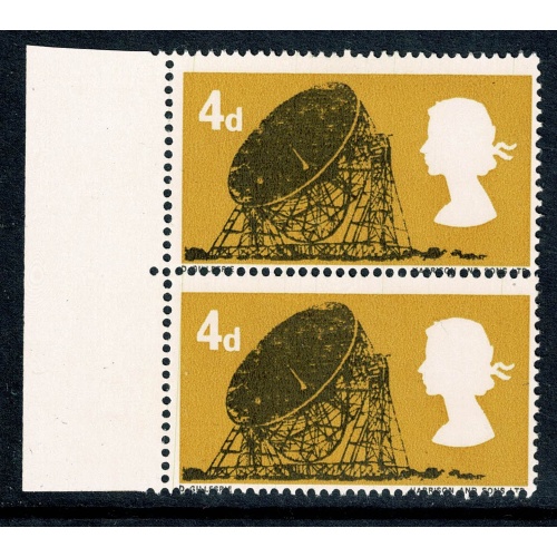 1966 British Technology 4d (ord). SHIFT OF HORIZONTAL PERFORATIONS.