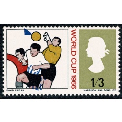 1966 World Cup 1/3. BLUE SHIFT DOWNWARD. SG 695 var.