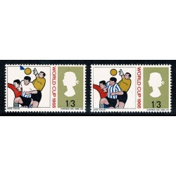 1966 World Cup 1/3. BLUE SHIFT DOWNWARD. SG 695 var.