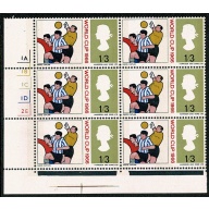 1966 World Cup 1/3 (phos). Cyl. 1A1B1C1D2E no dot Perf Type F (P/E).