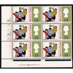 1966 World Cup 1/3 (phos). Cyl. 1A1B1C1D2E no dot Perf Type F (P/E).