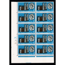 1966 Abbey 3d (phos). Listed variety "diadem flaw" SG Spec. WP83a