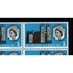 1966 Abbey 3d (phos). Listed variety "diadem flaw" SG Spec. WP83a