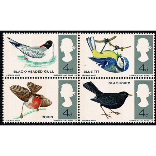 1966 Birds (phos). SG 696p-699p