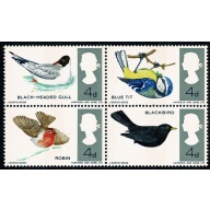 1966 Birds (phos) MISSING REDDISH BROWN . SG 698-699pj