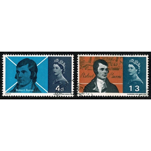 1966 Burns (phos). Fine used set. SG 685p-686p.