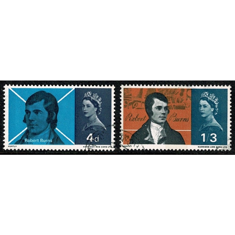 1966 Burns (phos). Fine used set. SG 685p-686p.