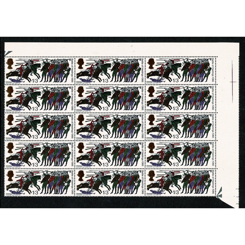 1966 Hastings 1/3 (ord). PERFORATIONN ENCROACHMENT variety. SG 712.