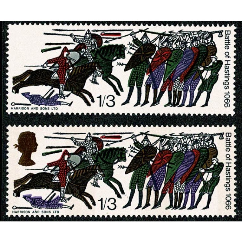 1966 Hastings 1/3 (ord). MISSING GOLD. SG 712 var.