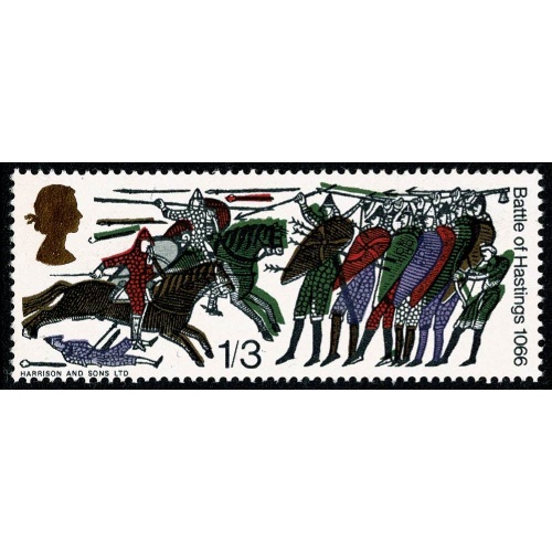 1966 Hastings 1/3 (ord). OLIVE GREEN SHIFT UPWARDS. SG 712 var.