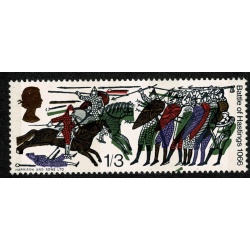 1966 Battle of Hastings 1/3 (phos). SHIFT OF BRONZE GREEN. SG 712p var.