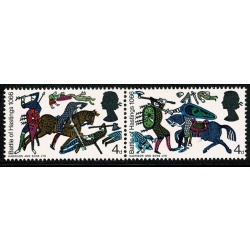 1966 Hastings 4d (ord). SHIFT OF LIGHT BLUE. SG 707/708