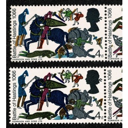 1966 Battle of Hastings 4d (ord).  SHIFT OF OCHRE ERROR. SG 705-710 var.