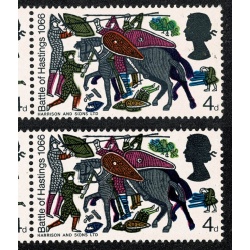 1966 Battle of Hastings 4d (ord).  SHIFT OF OCHRE ERROR. SG 705-710 var.