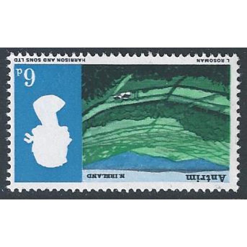 1966 Landscapes 6d (ord). WATERMARK INVERTED. SG 690Wi.