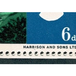 1966 Landscapes 6d (phos). Cylinder 1A 3B 1C no dot block of 18. Contians listed flaw. SG 690p
