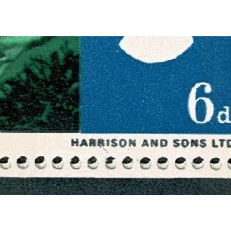 1966 Landscapes 6d (phos). Cylinder 1A 3B 1C no dot block of 18. Contians listed flaw. SG 690p