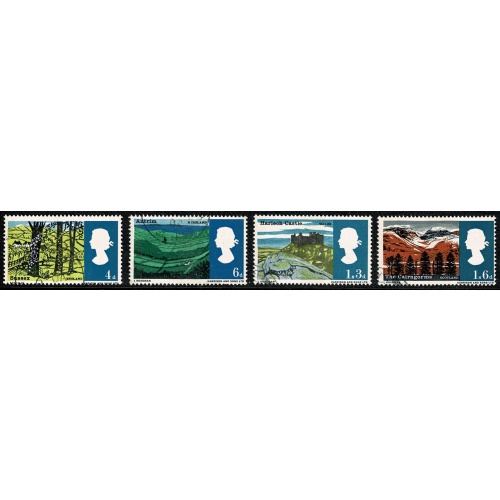 1966 Landscapes (phos).  Fine use set. SG 689p-692p