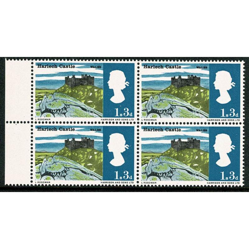 1966 Landsacpes 1/3 (ord). Listed minor constant variety accent above ES of WALES SG 691 var