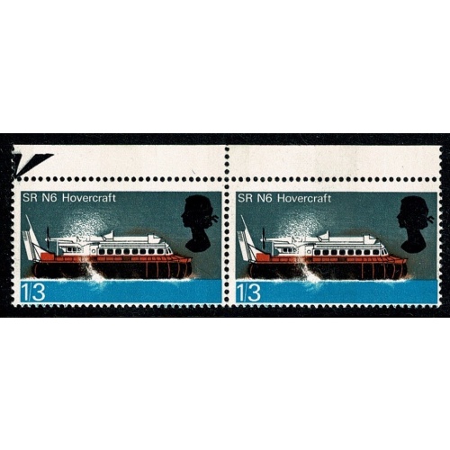 1966 Technology 1/3 (phos).  SHIFT OF PERFORATIONS  Poitional pair SG 703 var
