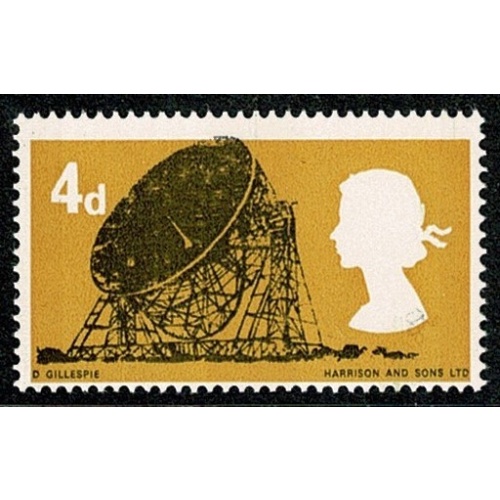 1966 Technology 4d (phos).  SHIFT OF YELLOW. SG 701 var