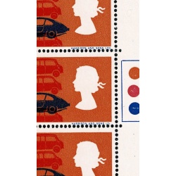 1966 Technology 4d (ord). Listed constant variety "broken D" Traffic light block. SG 702pc.