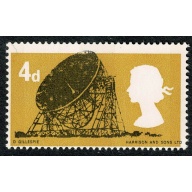 1966 British Technology 4d (phos). DOWNWARD SHIFT OF LEMON COLOUR. SG 701p var.