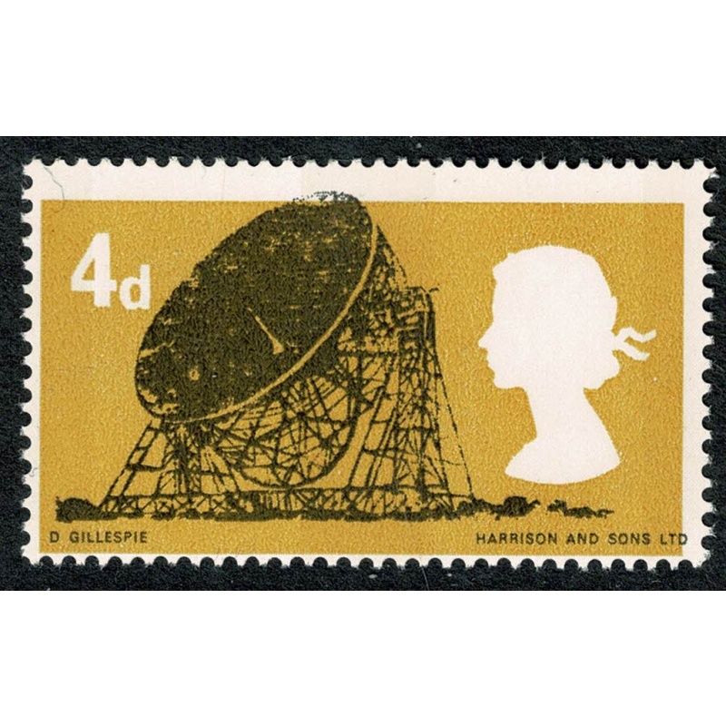 1966 British Technology 4d (phos). DOWNWARD SHIFT OF LEMON COLOUR. SG 701p var.