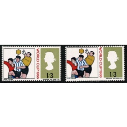 1966 World Cup 1/3 (ord). SHIFT OF BLUE. SG 695var