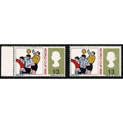 1966 World Cup 1/3 (ord). SHIFT OF BLUE. SG 695var