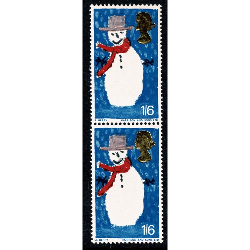 1966 Christmas 1/6 (ord). MISSING GOLD DETAIL variety. SG 714 var
