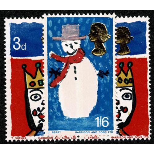 1966 Christmas (phos). SG 713pEb-714