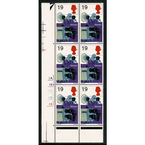 1967 Discovery & Invention 1/9. Cyl. 1A 1B 1C 1D 1E block of six.