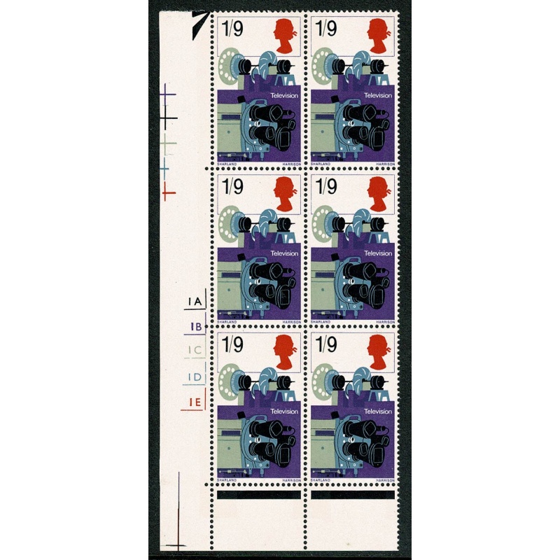 1967 Discovery & Invention 1/9. Cyl. 1A 1B 1C 1D 1E block of six.