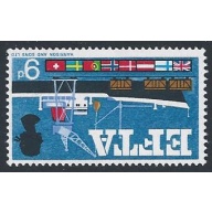 1967 EFTA 9d (ord). INVERTED WATERMARK. SG 715Wi.