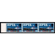 1967 EFTA 9d (ord). Listed variety "Quay flaw". SG Spec. W111h.