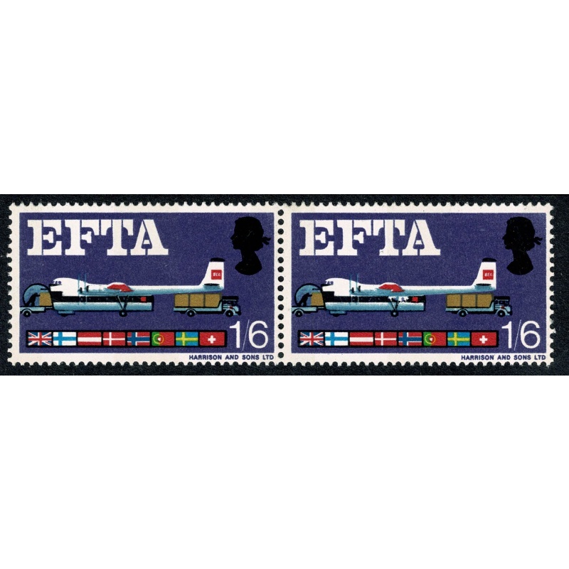 1967 E.F.T.A 1/6. (phos) "broken undergarriage" listed variety. SG 716ph.