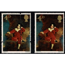 1967 Paintings 4d. PERFORATING COMB ERROR. SG 748var.