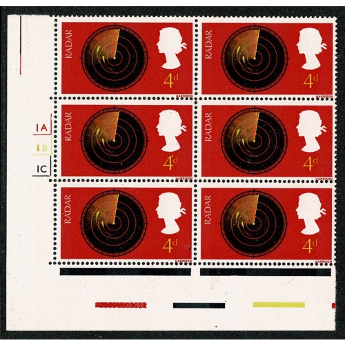 1967 Discovery & Invention 1/-. Cyl. 1A 1B 1C  block of six.