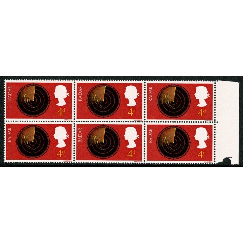 1967 Discovery & Invention 4d. Listed minor constant variety "scale break" SG 752 var