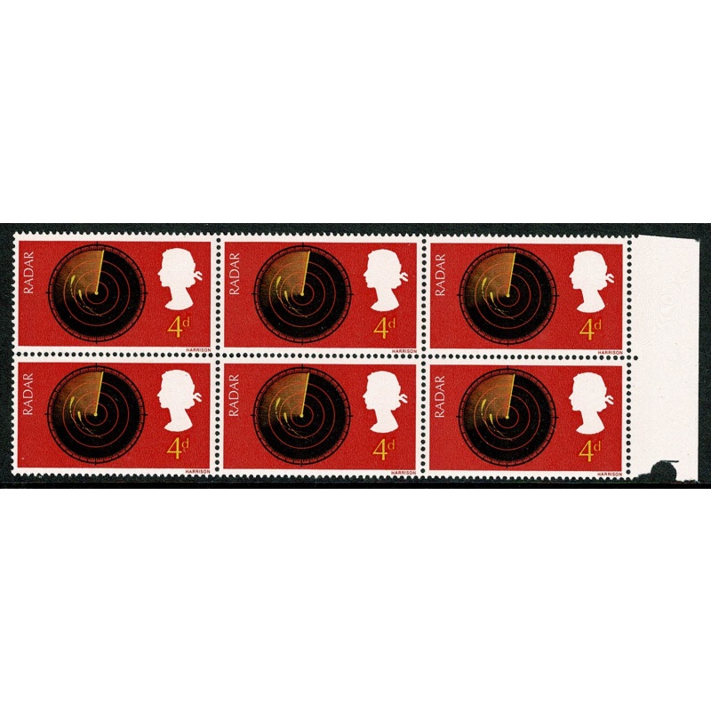 1967 Discovery & Invention 4d. Listed minor constant variety "scale break" SG 752 var