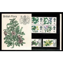 1967 Wild Flowers Phosphor Issue Presentation Pack